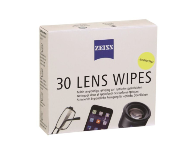 Zeiss Brillenpoetsdoekjes Lens wipes (30 Stuks)