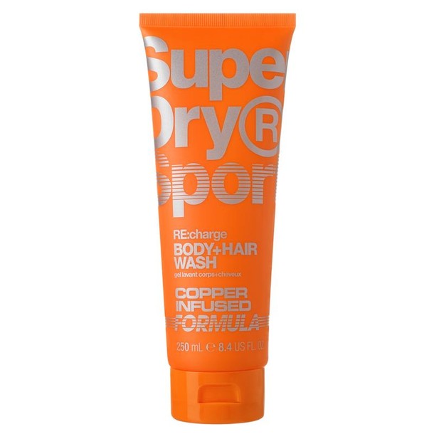 Superdry Sport RE:charge Body + hair wash (250 Milliliter)