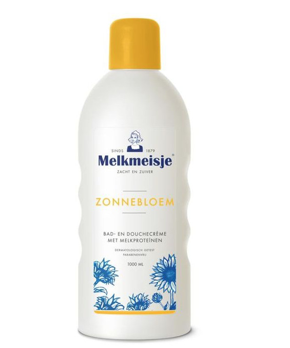 Melkmeisje Bad en douche zonnebloem/melk (1 Liter)