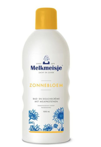 Melkmeisje Bad en douche zonnebloem/melk (1 Liter)