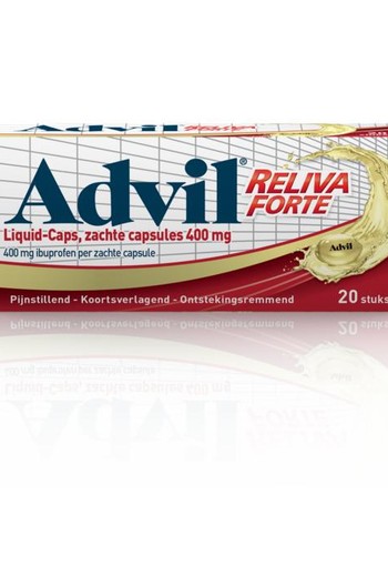 Advil Reliva liquid caps 400mg (20 Capsules)