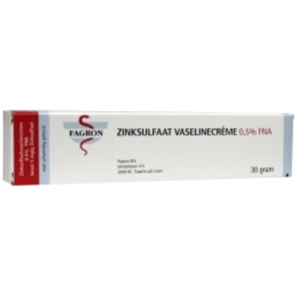 Fagron Zinksulfaat vaselinecreme 0.5% FNA (30 Gram)