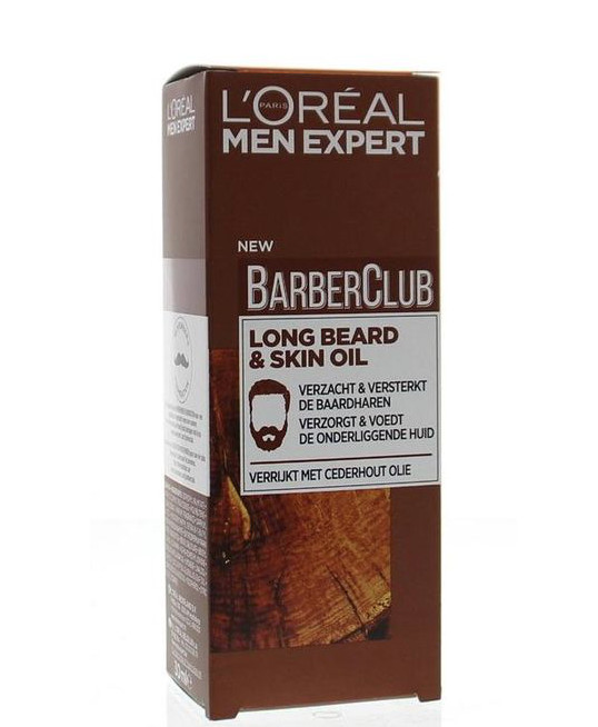 L'Oreal Paris Barber club long beard & skin oil (30 Milliliter)