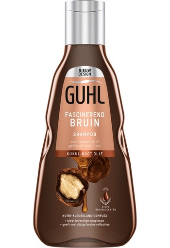 Guhl Shampoo colorshine bruin (250 ml)