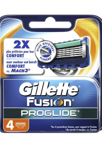 Gillette Fusion proglide manual mesjes (4 stuks)