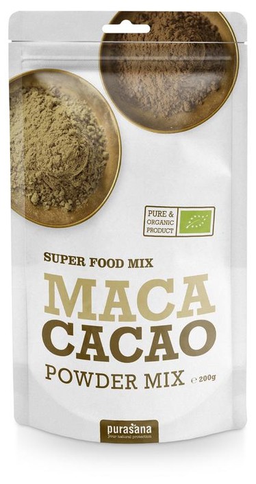 Purasana Maca & cacao poedermix vegan bio (200 Gram)