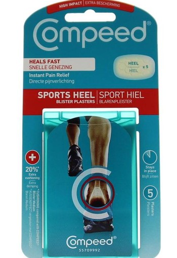 Compeed Sport hiel blarenpleister (5 stuks)