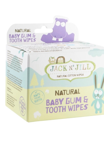 Jack n Jill Natural baby gum & tooth wipes (25 Stuks)