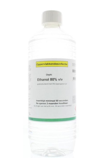 Orphi Alcohol 80% ethanol met 5% IPA (1 Liter)