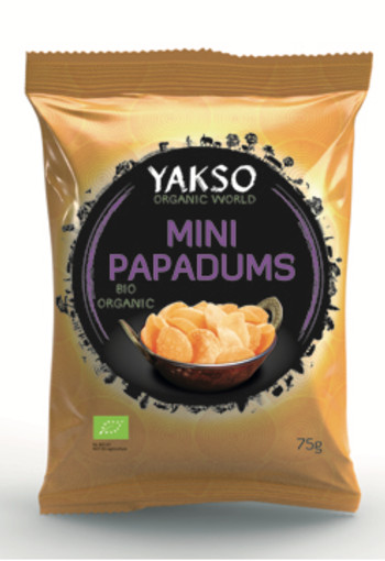 Yakso Mini papadums bio (75 Gram)