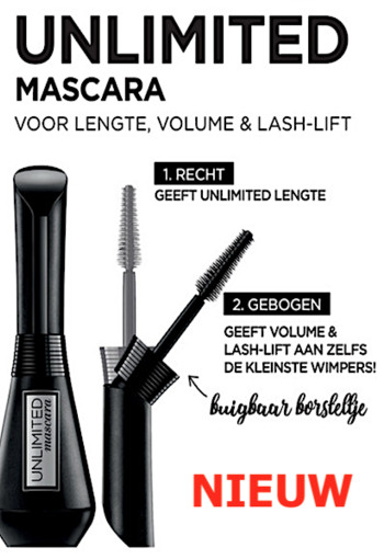L'Oréal Paris Unlimited Mascara - 01 Zwart