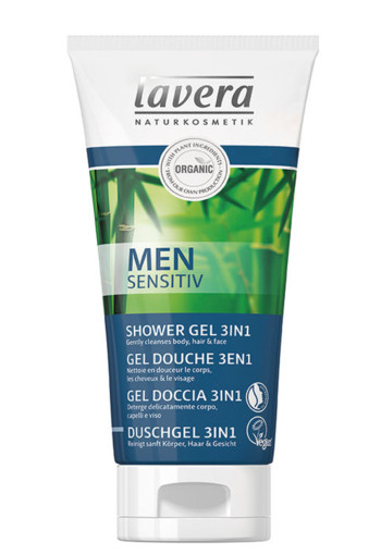 Lavera Men sensitiv douchegel showergel 3-in-1 (200 Milliliter)