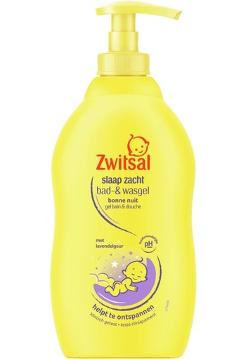 Zwitsal Baby Slaap Zacht Bad- & Wasgel Lavendel Pomp 400 ml