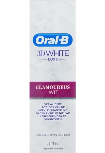 Oral-B 3D White Luxe Glamoureus Tandpasta 75ml