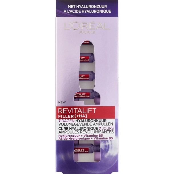 L’Oréal Paris Skin Expert Revitalift Filler Hyaluronzuur Ampullen - Kuur 7 dagen 11 ml