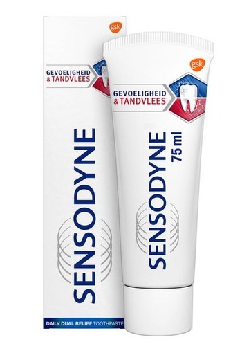 Sensodyne Tandpasta gevoelige tanden/tandvlees (75 ml)