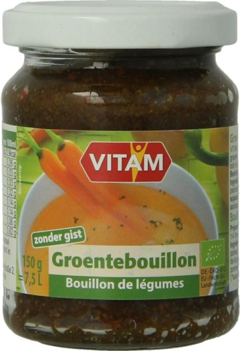 Vitam Groentebouillon zonder gist bio (150 Gram)