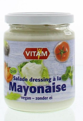 Vitam Salade dressing a la mayonaise zonder ei bio (225 Milliliter)