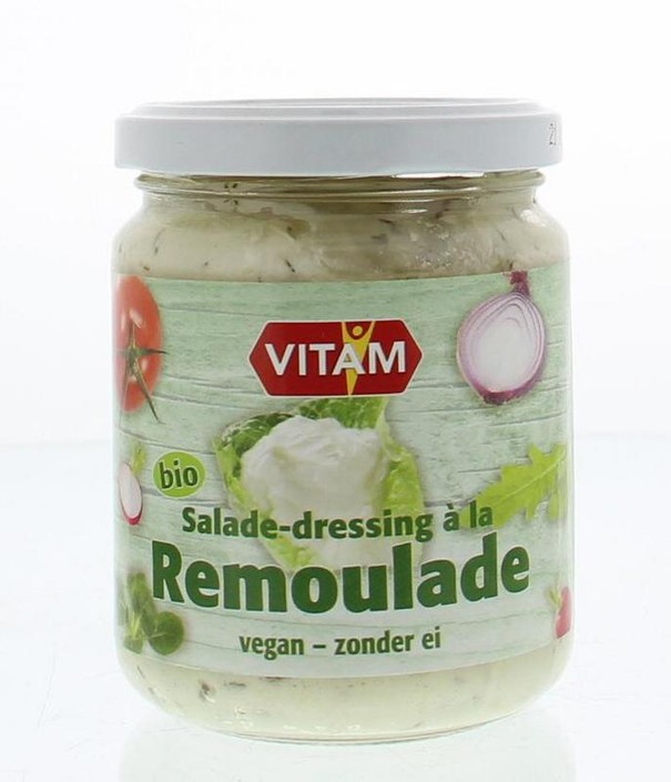 Vitam Saladedressing a la remoulade zonder ei bio (225 Milliliter)