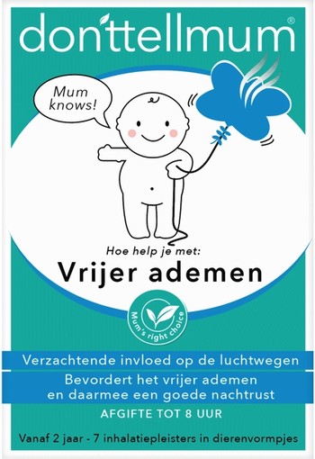 Donttellmum Inhalatiepleister vrijer ademen 7 stuks
