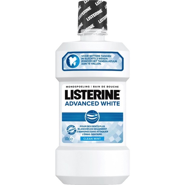 Listerine Mondwater Advanced White 500ml