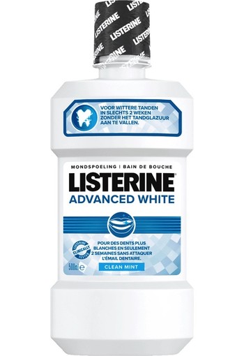 Listerine Mondwater Advanced White 500ml