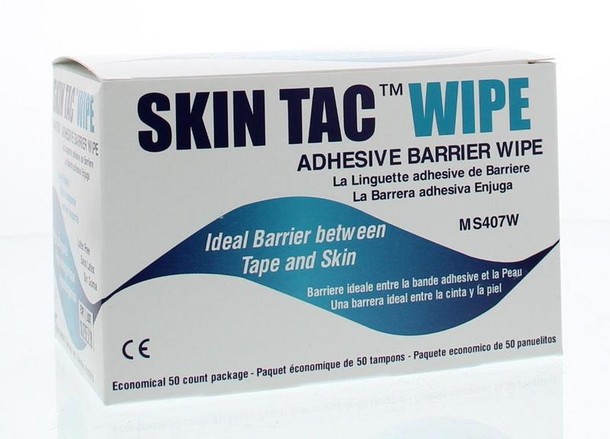 Diversen Skin tac wipe MS407W (50 Stuks)