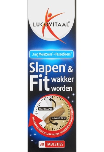 Lucovitaal Slapen & Fit Wakker Worden Tabletjes 30 stuks