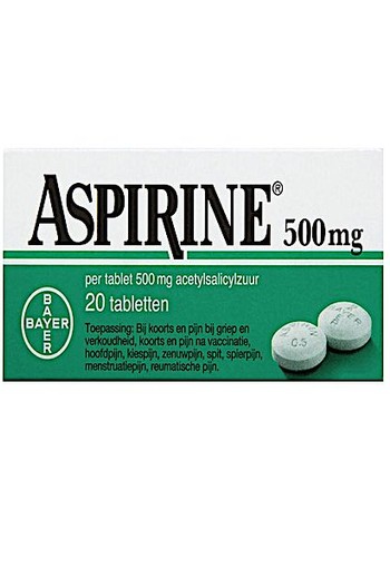 Aspirine 500mg (20 Tabletten)