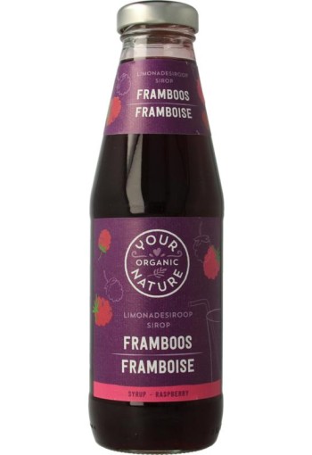 Your Organic Nat Limonadesiroop framboos bio (500 Milliliter)