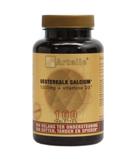 Artelle Oesterkalk 1200mg, calcium + vitamine D3 (100 Tabletten)