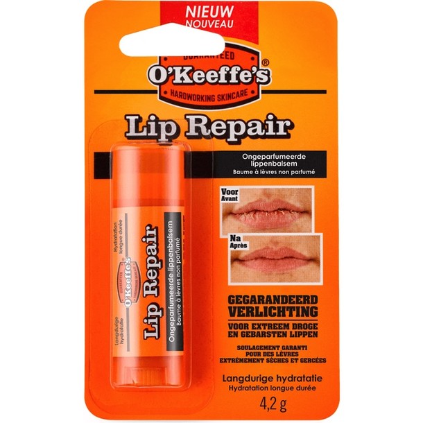 O Keeffe S Lip repair ongeparfumeerde lippenbalsem 4.2 gram