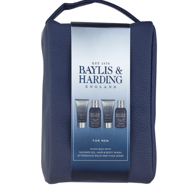 Baylis & Harding Men's Citrus Lime & Mint Wash Bag 4 stuks