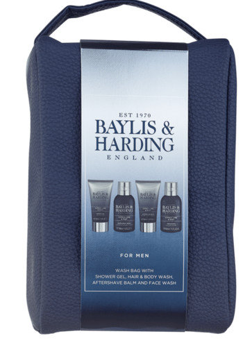 Baylis & Harding Men's Citrus Lime & Mint Wash Bag 4 stuks