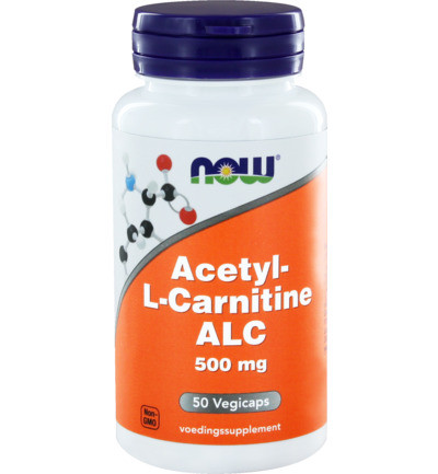 Now Acetyl L Carnitine 500 Mg 50ca