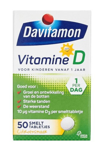 Davitamon D kind smelttablet 50 tabletten