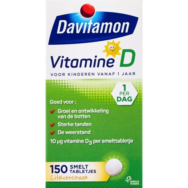 Davitamon D kind smelttablet 150 tabletten
