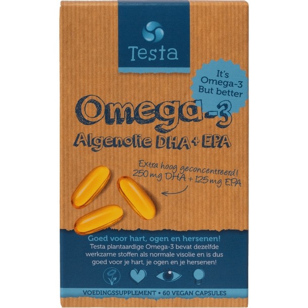 Testa Omega 3 vegan DHA + EPA Capsules - De plantaardige keuze! 86 gr.