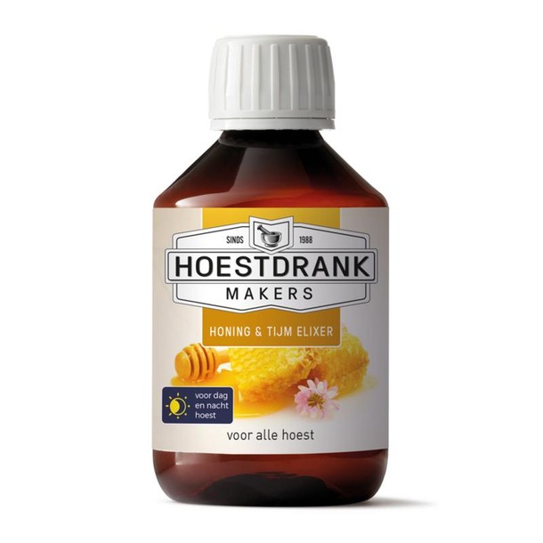 Hoestdrankmakers Honing & tijm elixer (200 Milliliter)