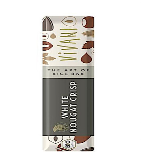 Vivani Chocolate To Go white nougat crisp vegan bio (35 Gram)