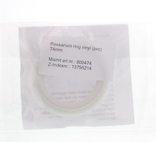 Mainit Pessarium ring vinyl (PVC) 74mm (1 Stuks)