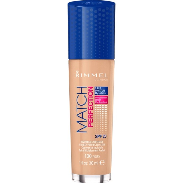 Rimmel London Match Perfection Foundation - 100 Ivory 33 gr.