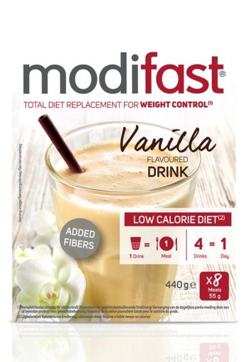 Modifast Intensive milkshake vanille 8 stuks (440 Gram)