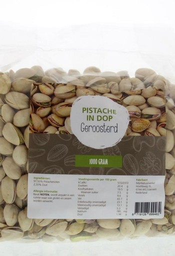 Mijnnatuurwinkel Pistache in dop geroosterd (1 Kilogram)