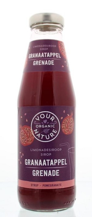 Your Organic Nat Limonadesiroop granaatappel bio (500 Milliliter)