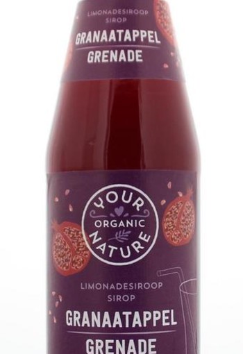 Your Organic Nat Limonadesiroop granaatappel bio (500 Milliliter)