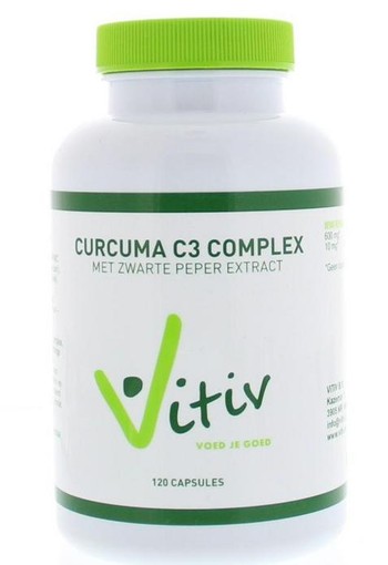 Vitiv Curcuma met zwarte peper (120 Capsules)