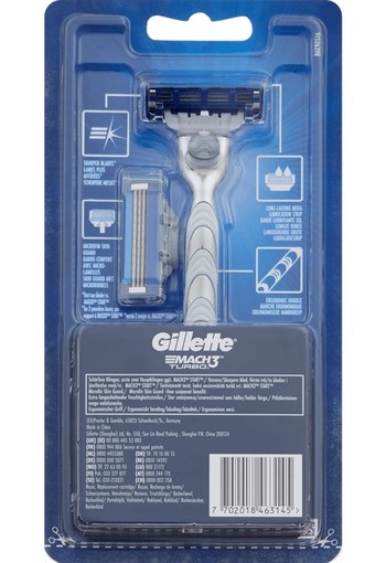 Gillette Mach3 Turbo Scheersysteem + 1 Mesje