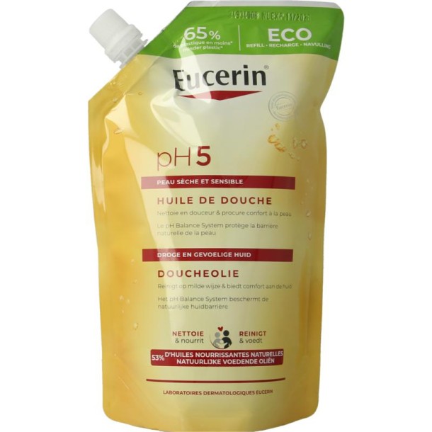 Eucerin pH5 Doucheolie navulverpakking (400 Milliliter)