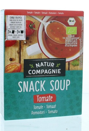 Natur Compagnie Fixe tasse instant soep tomaat bio (60 Gram)